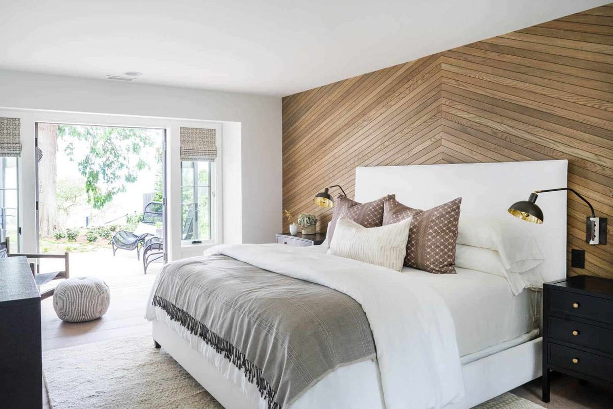 Bedroom accent wall remodel