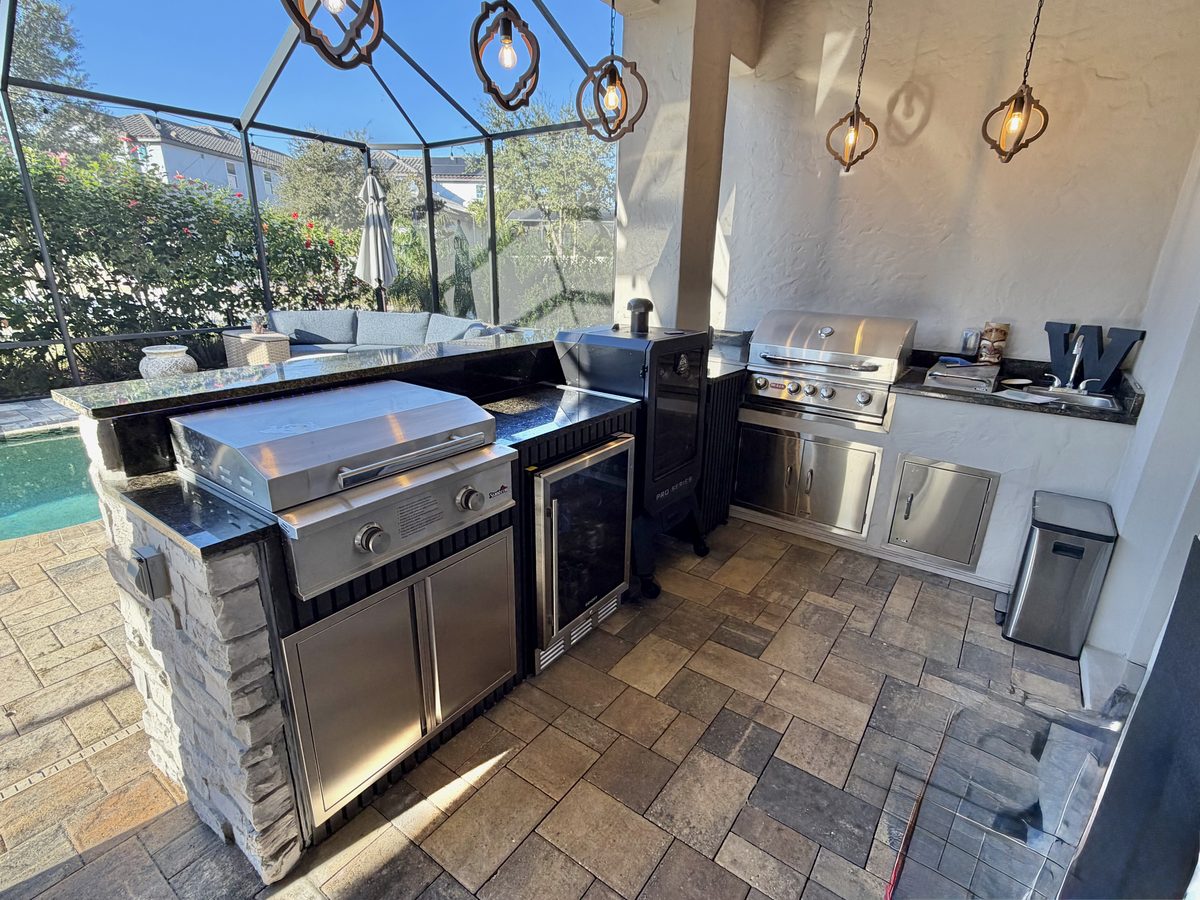 Luxury Outdoor Kitchen Island